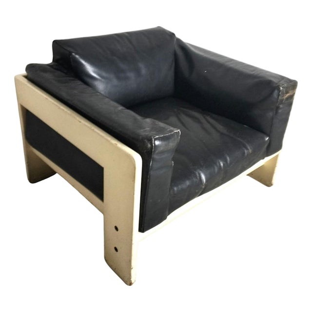 Bastiano Leather Chair by Tobia Scarpa for Gavina, 1960s For Sale