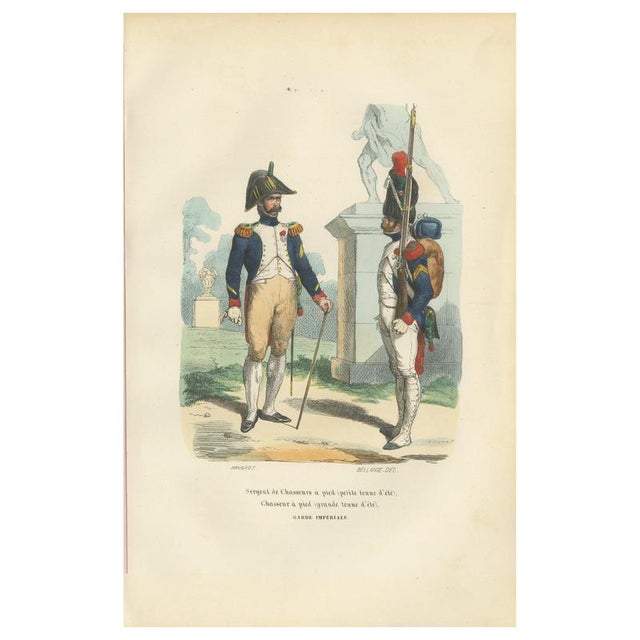 After Horace Vernet, Chasseurs à Pied of the Imperial Guard, 1843, Paper For Sale - Image 10 of 10