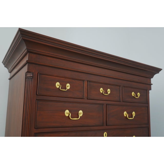 Henkel Harris Cherry 9 Drawer Tall Chest For Sale In Philadelphia - Image 6 of 15