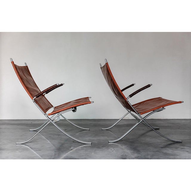 Metal Lounge Chairs from Fabricius and Kastholm, Set of 2 For Sale - Image 7 of 8