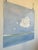 Contemporary Cloud With Blue Sky and Silver Horizon Original Art by Natalie Mitchell/Sette Design For Sale - Image 3 of 7