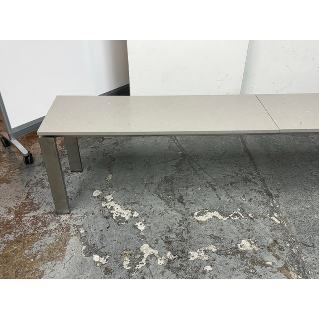 Modern Room & Board Rand Metal Frame Console + Stone Surface For Sale - Image 3 of 12