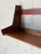 Vintage Danish Teak Wall-Mounted Shelf With Sculptural Side Supports – Mid-Century Modern Scandinavian Floating Bookshelf For Sale - Image 4 of 11