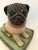 Pug on a Pillow Vintage Tabletop Ceramic Sculpture For Sale - Image 4 of 10