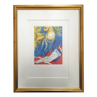 Marc Chagall, Arabian Nights: The King Thinking I Won't Slay Her Until I've Heard the Next Tale, 1985, Lithograph For Sale