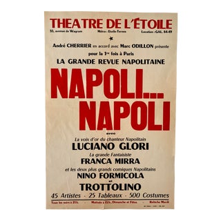 1960’s French Theatre De L’Etoile Musical Poster For Sale