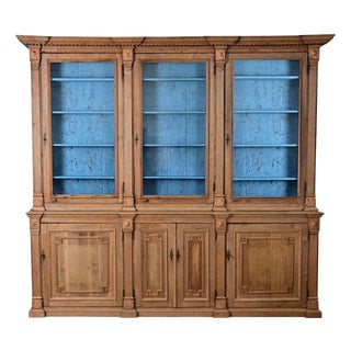 French 19th Century Stripped Oak Bibliotheque For Sale