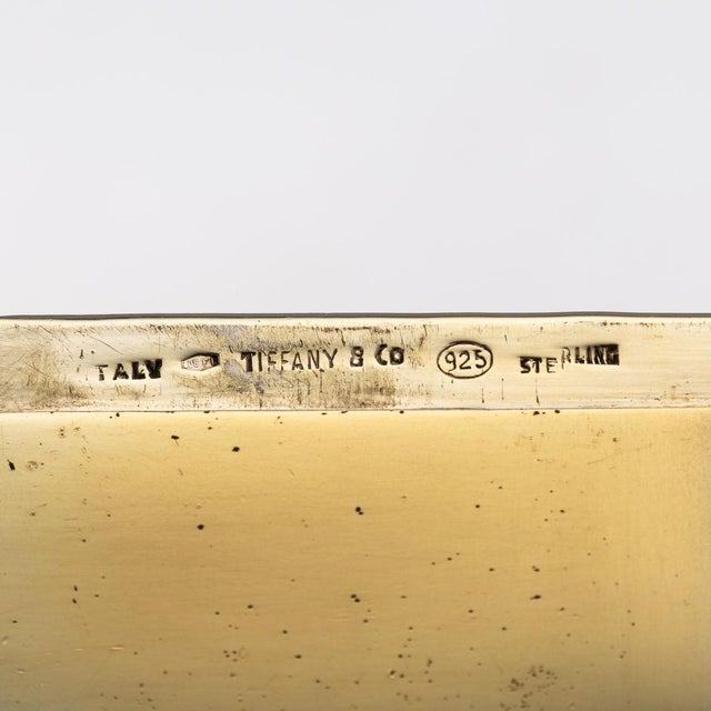 Vintage 20th Century Italian Gilt Silver Cigar Box from Tiffany & Co, 1960s For Sale - Image 16 of 17