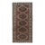 Kurdish Hand-Knotted Distressed Tribal Runner 4'4'' X 8'7'' For Sale