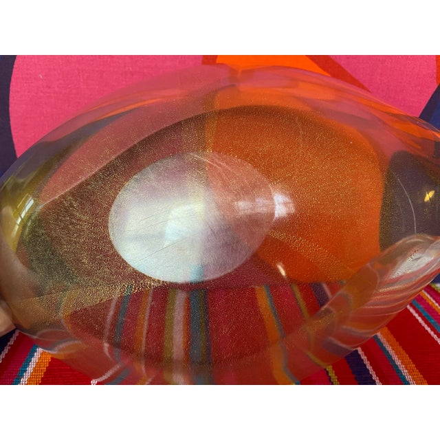 1940s Barovier Murano Italian Glass Large 13.5” Sea Form Shell Bowl For Sale In Tulsa - Image 6 of 11
