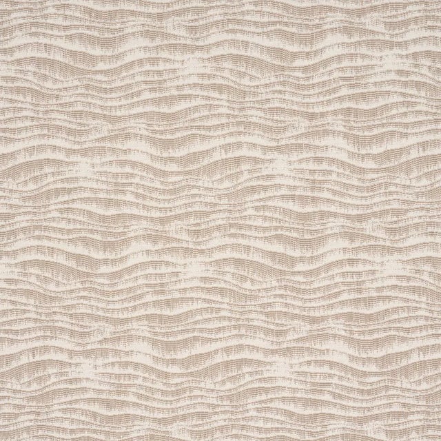 Contemporary SAMPLE - Schumacher Ridgeline Fabric In Buff For Sale - Image 3 of 4