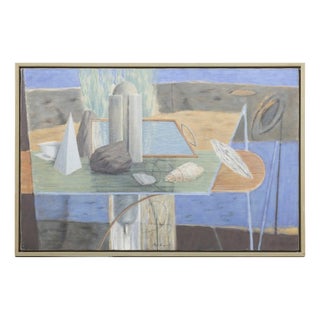 Mário Américo, Abstract Composition, 1988, Oil Painting on Canvas For Sale