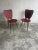Red Set of Mid-Century Modern Red Dining Chairs, 1960s For Sale - Image 8 of 8