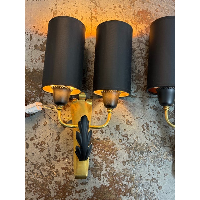 Vintage Neoclassical Wall Sconces, Pair For Sale In San Francisco - Image 6 of 12