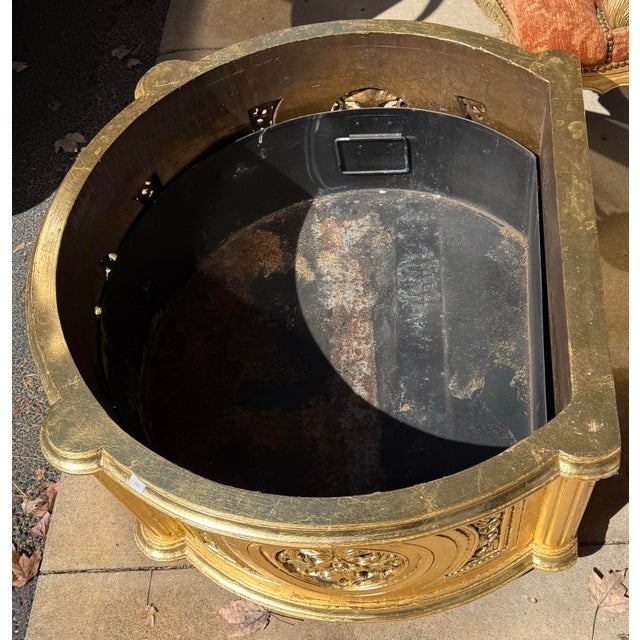 Large Scale French Neoclassical Style Giltwood Planters Att. Christopher Guy For Sale In Atlanta - Image 6 of 11