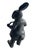 Vintage Whimsical Cast Iron Dapper Rabbit Garden Statue Holding a Pipe For Sale In West Palm - Image 6 of 12
