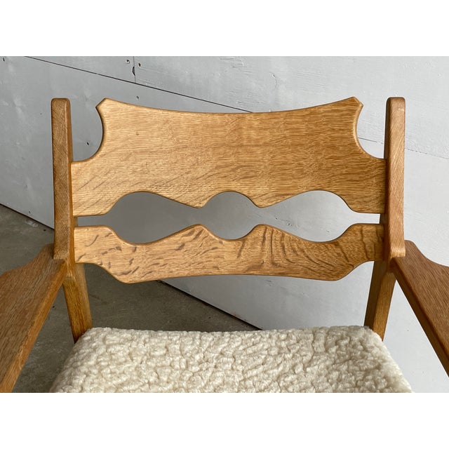 Vintage Danish Razorblade Oak Lounge Chairs by Henning Kjærnulf, 1960s, Set of 2 For Sale - Image 6 of 12
