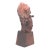 Mid 20th Century Jose Pinal Carved Wood Aztec Bust - Mid Century Modern Sculpture For Sale