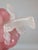 Mid-Century Modern Mid-Century Murano Glass Grape Bunch Sculpture in Pink and Translucent White, 1950s For Sale - Image 3 of 10