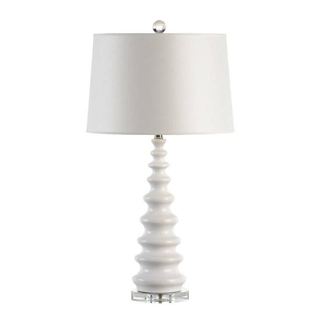 Contemporary Wildwood Zulu Table Lamp - Snow For Sale - Image 3 of 3