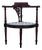 Antique Sheraton Revival Mahogany Corner Chair, Roundabout Chair For Sale
