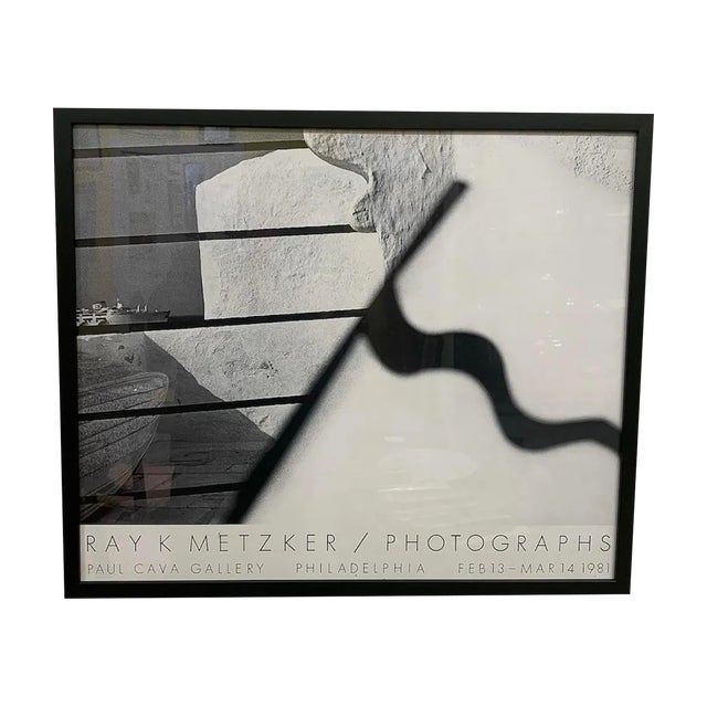 1981 Paul Cava Gallery Ray Metzker Exhibition Poster, Framed For Sale