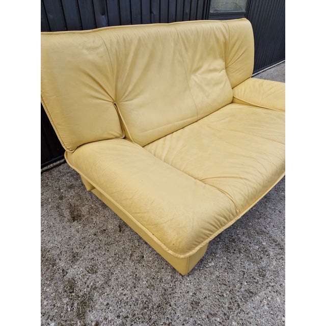 Vintage Leather Sofa by Nicoletti Salotti, 1980s For Sale - Image 9 of 17