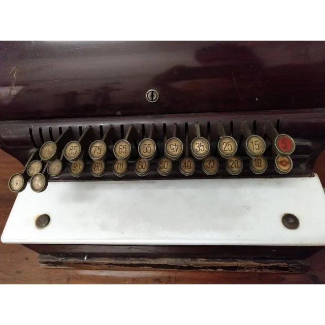 Vintage Cash Register by Giuseppe Regosa & Figli Turin, 1920s For Sale - Image 10 of 13