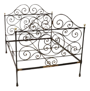 19th Century Iron Double Bed