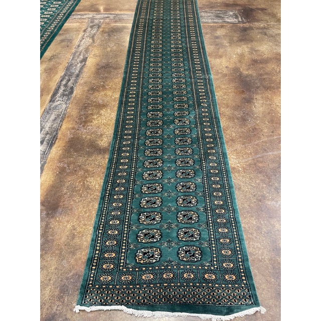 1990 Old Bukara Design Pakistan Rug - 2'7" X 19'5"