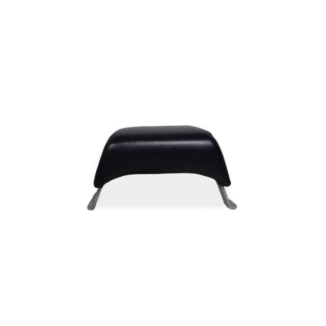 322 Leather Armchair Set in Blue with Ottoman by Rolf Benz, Set of 2 For Sale - Image 15 of 18