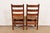 Gustav Stickley Antique Mission Oak Arts & Crafts Ladder Back Side Chairs or Dining Chairs With Rush Seats, Pair For Sale - Image 10 of 12