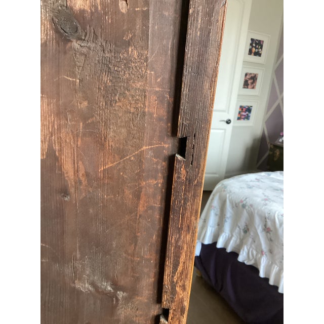 Antique 19th Century Biedermeier Flame Cherrywood Chiffonier / Tall Chest of Drawers For Sale - Image 10 of 18