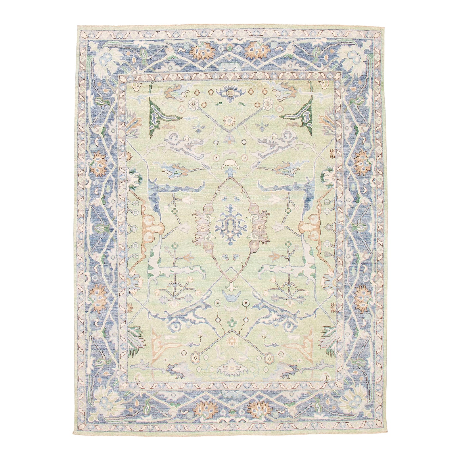 Large Green Transitional Rug 8'0