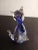 Blue Murano Style Millefiore Art Glass Cat Figurine For Sale - Image 8 of 8