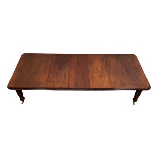 19th Century Victorian English Extending Mahogany Dining Table For Sale