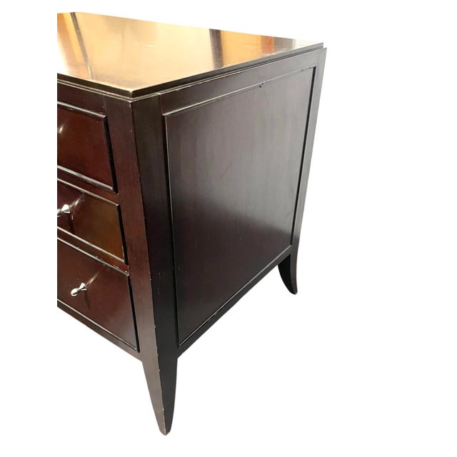 Barbara Barry for Baker Furniture Modern Mahogany Nightstands, a Pair For Sale In Chicago - Image 6 of 7