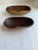 Vintage Wood Serving Bowls With Horn Inlay For Sale - Image 4 of 5