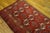 Red 1880s Red Geometric Antique Turkman Ersari Beshir Rug 3'2" X 4'11" Handknotted Wool Carpet For Sale - Image 8 of 18