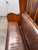 Mission Antique High-Back Oak + Leather Settle Bench For Sale - Image 3 of 12