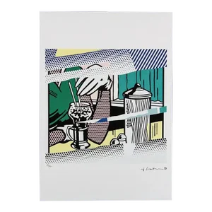 After Roy Lichtenstein, "Reflections on Soda Fountain" 1990s, Silk-Screen