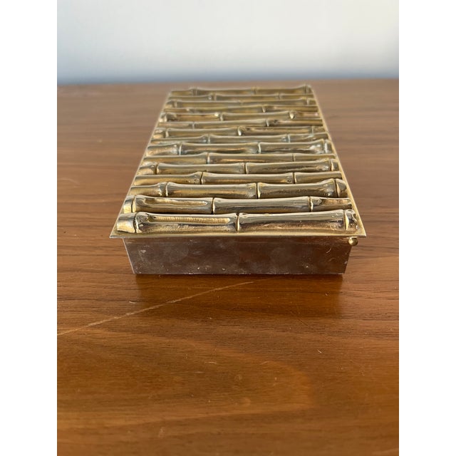 This lovely and substantial French hinged plated box would be so handsome on any desk or cocktail table. The soft...