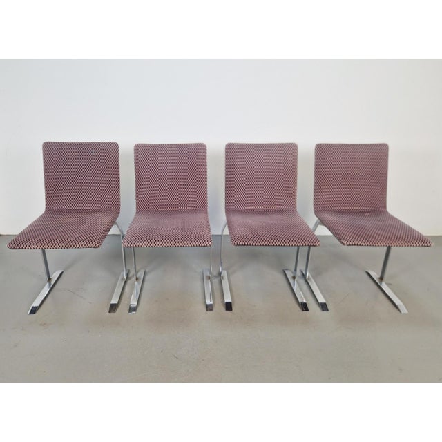 Saporiti Italia Vintage Onda Chairs by Giovanni Offredi for Saporiti, Italy, 1970s, Set of 4 For Sale - Image 4 of 13