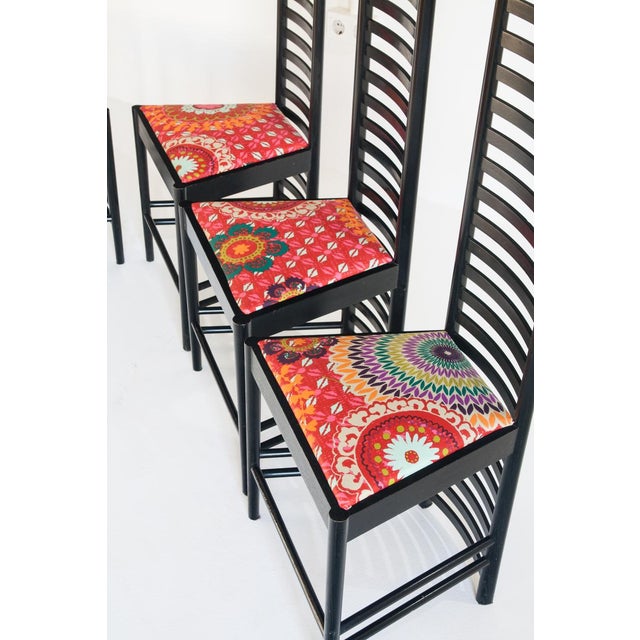 292 Chairs by Charles Rennie Mackintosh for Cassina, Italy, 1990s, Set of 4 For Sale - Image 11 of 18