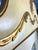 Vintage Provincial Neoclassical Gilt Painted Wavy Corner Lighted Vitrine Cabinet For Sale In Chicago - Image 6 of 9