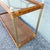 Palm Beach Chic Rattan Cane and Gold Console Table For Sale In West Palm - Image 6 of 9