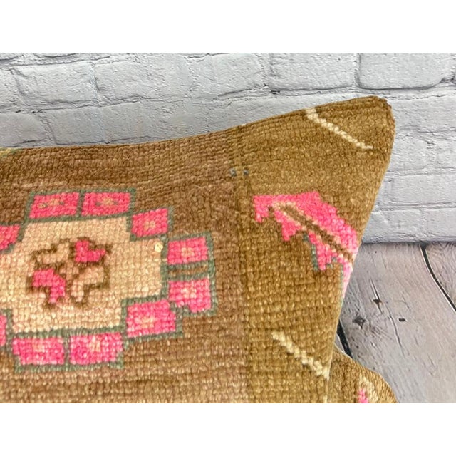 Turkish 16 x 24 Rug Pillow Istanbul Melody Turkish Pillow Cushion Cover For Sale - Image 3 of 4