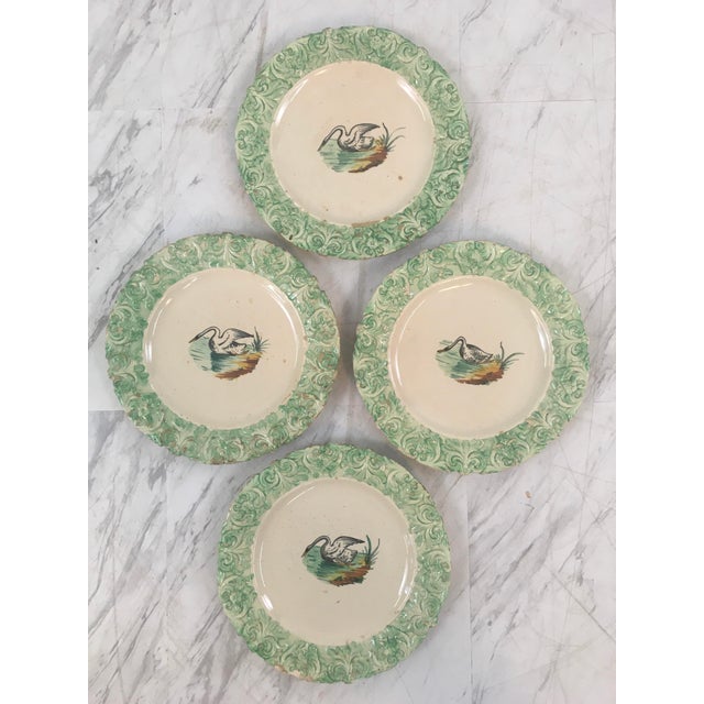 Antique Ironware Italian Swan Plates, Set of Four For Sale In Charleston - Image 6 of 7
