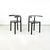 Italian modern Black metal plastic Chairs 4855 by Anna Castelli Kartell, 1990s Pair of chairs mod. 4855 with round seat...