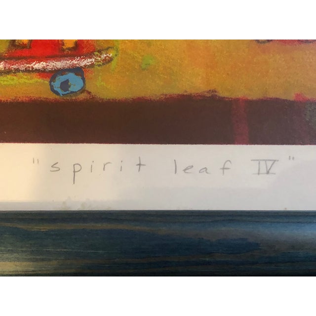 Karen Hoepting Signed "Spirit Leaf" Framed Animal Prints - Edition 65/200 - Pair For Sale - Image 14 of 17